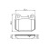 Brake Pad Set, disc brake BP1332 Bosch, Thumbnail 5