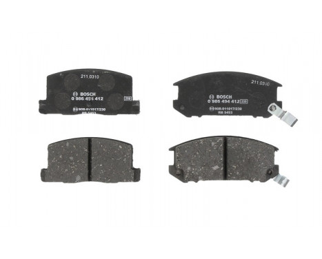 Brake Pad Set, disc brake BP1334 Bosch