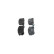 Brake Pad Set, disc brake BP1334 Bosch, Thumbnail 5