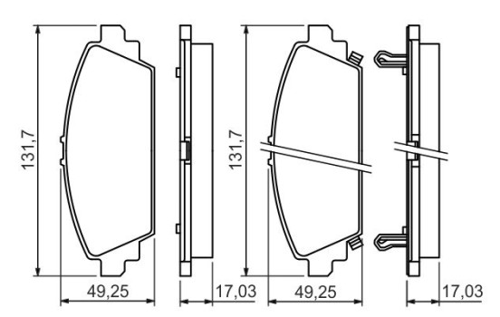 Brake Pad Set, disc brake BP1336 Bosch, Image 5
