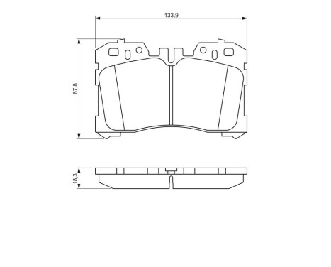 Brake Pad Set, disc brake BP1345 Bosch, Image 7