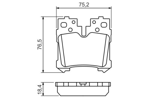 Brake Pad Set, disc brake BP1346 Bosch, Image 6