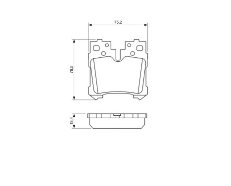 Brake Pad Set, disc brake BP1346 Bosch, Image 7