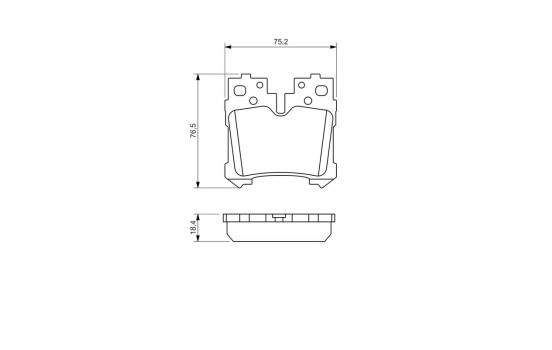 Brake Pad Set, disc brake BP1346 Bosch, Image 7