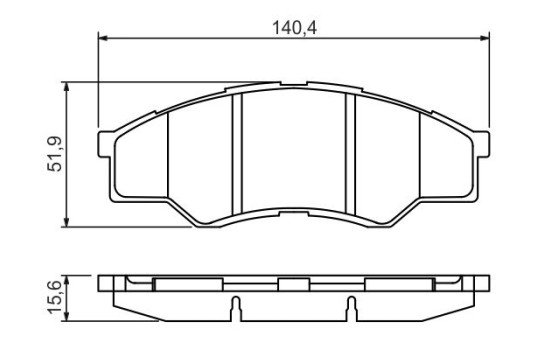 Brake Pad Set, disc brake BP1347 Bosch, Image 5