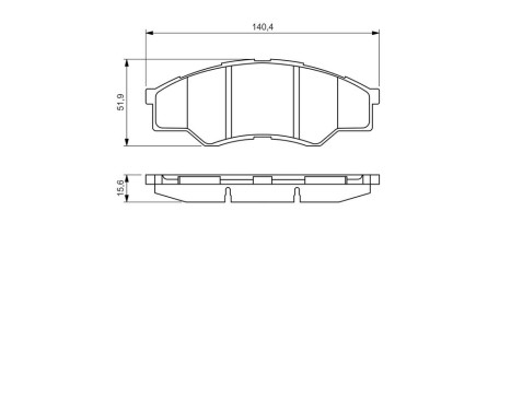 Brake Pad Set, disc brake BP1347 Bosch, Image 6
