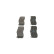 Brake Pad Set, disc brake BP1350 Bosch, Thumbnail 4