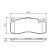 Brake Pad Set, disc brake BP1350 Bosch, Thumbnail 5