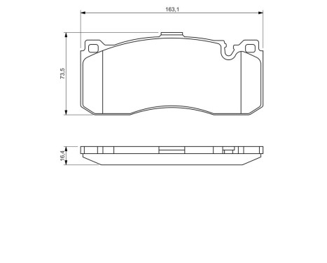Brake Pad Set, disc brake BP1350 Bosch, Image 6