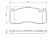 Brake Pad Set, disc brake BP1350 Bosch, Thumbnail 6
