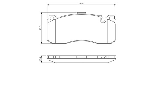 Brake Pad Set, disc brake BP1350 Bosch, Image 6