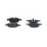Brake Pad Set, disc brake BP1351 Bosch, Thumbnail 2