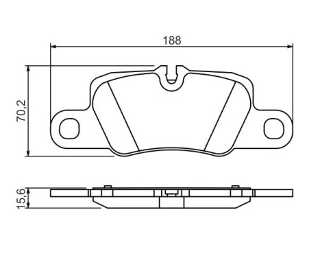 Brake Pad Set, disc brake BP1353 Bosch, Image 7