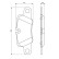 Brake Pad Set, disc brake BP1353 Bosch, Thumbnail 8