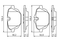 Brake Pad Set, disc brake BP1354 Bosch