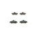 Brake Pad Set, disc brake BP136 Bosch, Thumbnail 2