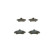 Brake Pad Set, disc brake BP136 Bosch, Thumbnail 4