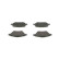 Brake Pad Set, disc brake BP1360 Bosch, Thumbnail 3