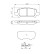 Brake Pad Set, disc brake BP1367 Bosch, Thumbnail 6