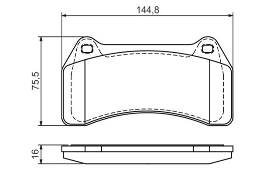 Brake Pad Set, disc brake BP1370 Bosch, Image 5