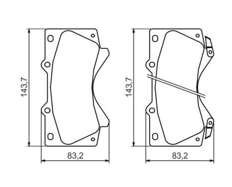 Brake Pad Set, disc brake BP1371 Bosch, Image 5