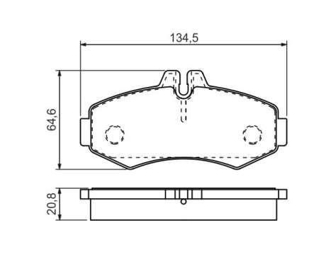 Brake Pad Set, disc brake BP1374 Bosch, Image 5