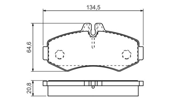 Brake Pad Set, disc brake BP1374 Bosch, Image 5