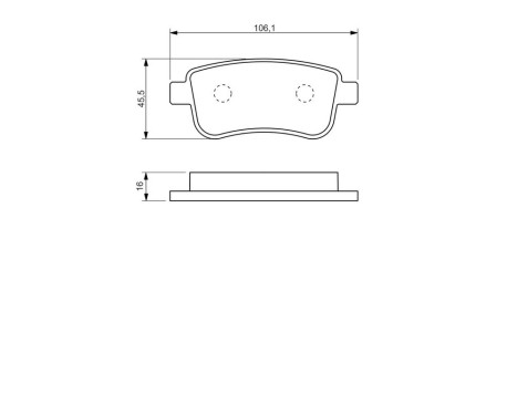 Brake Pad Set, disc brake BP1375 Bosch, Image 6