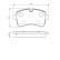 Brake Pad Set, disc brake BP1381 Bosch, Thumbnail 6