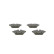 Brake Pad Set, disc brake BP1382 Bosch, Thumbnail 6