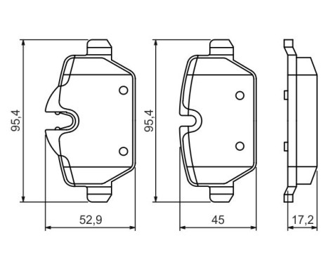 Brake Pad Set, disc brake BP1382 Bosch, Image 7