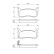 Brake Pad Set, disc brake BP1403 Bosch, Thumbnail 6