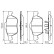 Brake Pad Set, disc brake BP1406 Bosch, Thumbnail 6