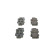 Brake Pad Set, disc brake BP1416 Bosch, Thumbnail 2