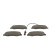Brake Pad Set, disc brake BP1418 Bosch, Thumbnail 5