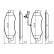Brake Pad Set, disc brake BP1418 Bosch, Thumbnail 7