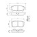 Brake Pad Set, disc brake BP1421 Bosch, Thumbnail 8