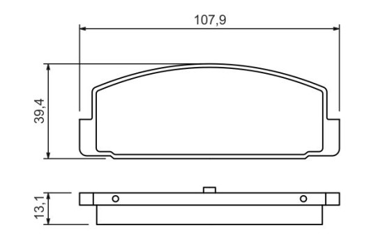 Brake Pad Set, disc brake BP144 Bosch, Image 6