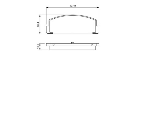 Brake Pad Set, disc brake BP144 Bosch, Image 8