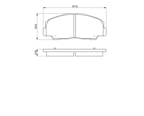 Brake Pad Set, disc brake BP145 Bosch, Image 6