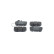 Brake Pad Set, disc brake BP1456 Bosch, Thumbnail 3