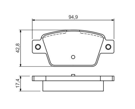 Brake Pad Set, disc brake BP1457 Bosch, Image 7