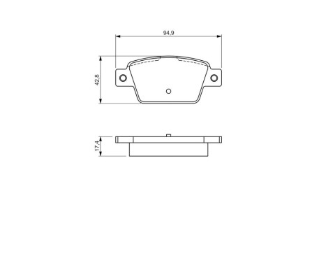 Brake Pad Set, disc brake BP1457 Bosch, Image 8