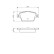 Brake Pad Set, disc brake BP1457 Bosch, Thumbnail 8