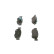 Brake Pad Set, disc brake BP1458 Bosch, Thumbnail 2