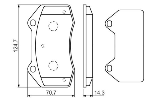 Brake Pad Set, disc brake BP1472 Bosch, Image 5
