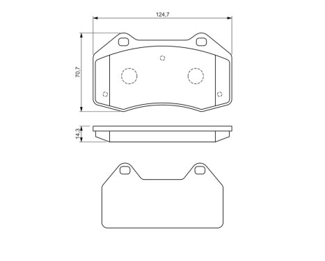 Brake Pad Set, disc brake BP1472 Bosch, Image 6