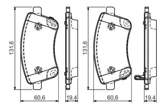 Brake Pad Set, disc brake BP1473 Bosch, Image 5