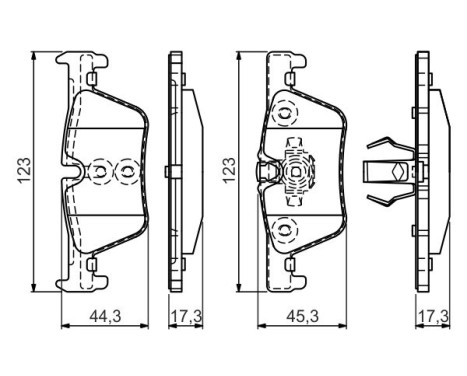 Brake Pad Set, disc brake BP1475 Bosch, Image 7