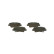 Brake Pad Set, disc brake BP1478 Bosch, Thumbnail 3